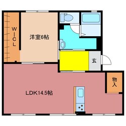 中川原駅 徒歩13分 1階の物件間取画像